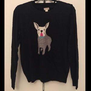Jcrew Frenchie Dog sweater / Medium